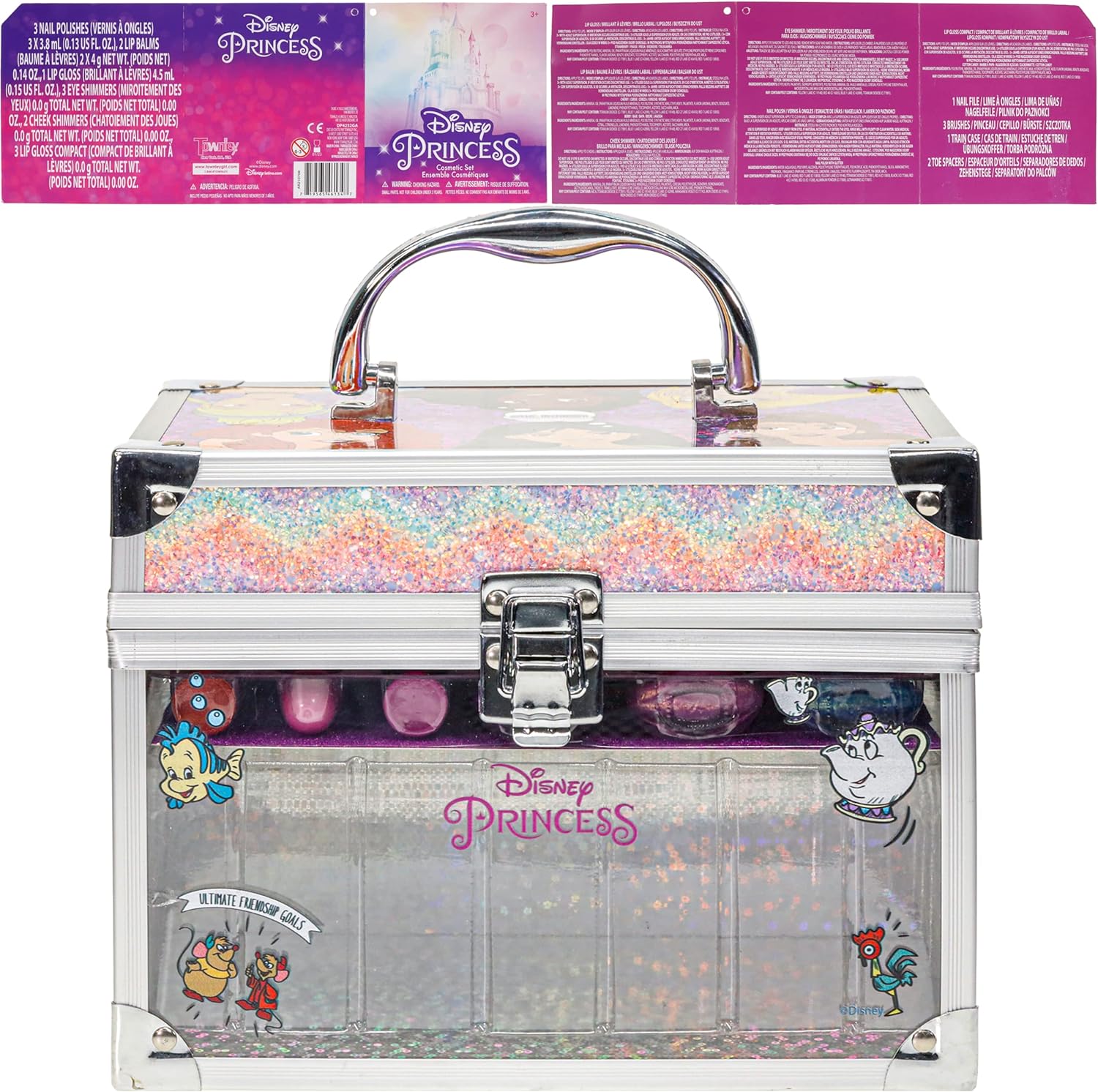 นำเข้า🇺🇸 💯Disney Princess Train Case Girls Beauty Set, ชุดแต่งหน้าสําหรับเด็กสําหรับเด็กผู้หญิง ราคา1990 บาท