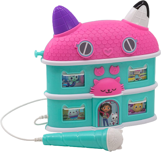 คาราโอเกะสำหรับเด็กพร้อมเพลงในตัวและเอฟเฟกต์เสียง DreamWorks Gabby พร้อมไมโครโฟน ราคา 2490 บาท