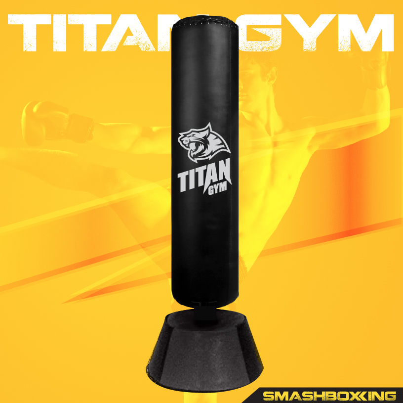 กระสอบทรายตั้งพื้นรุ่น Titan Gym สีเหลือง