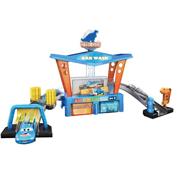 Disney Pixar Cars เปลี่ยนสีรถ Dinoco Car Wash Car Vehicle Playset, 23 Pieces ราคา 1,990 - บาท