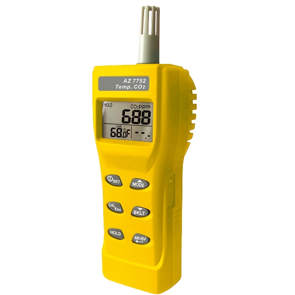 AZ Instrument รุ่นAZ-7752เครื่องวัดก๊าซคาร์บอนไดออกไซด์Digital CO2 Meter tester Handheld Analyser,Meas.range:0～9999ppm.