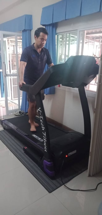 ลู่วิ่งไฟฟ้า V TECH รุ่น Perfect Run ลู่วิ่งไฟฟ้าฟิตเนส