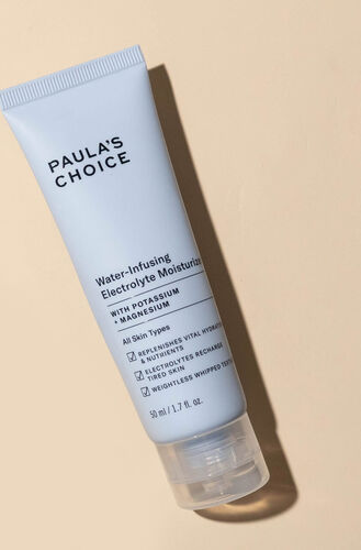 PAULA'S CHOICE :: Water-Infusing Electrolyte Moisturizer ครีมบำรุงสูตรอิเล็กโทรไลต์ช่วยเติมความสดชื่นให้ผิวที่ขาดน้ำ ผิวชุ่มชื้นขึ้นด้วยเนื้อสัมผัสบางเบาซึมสู่ผิวเร็ว และฟื้นบำรุงให้ผิวชุ่มน้ำดูอิ่มเอิบ