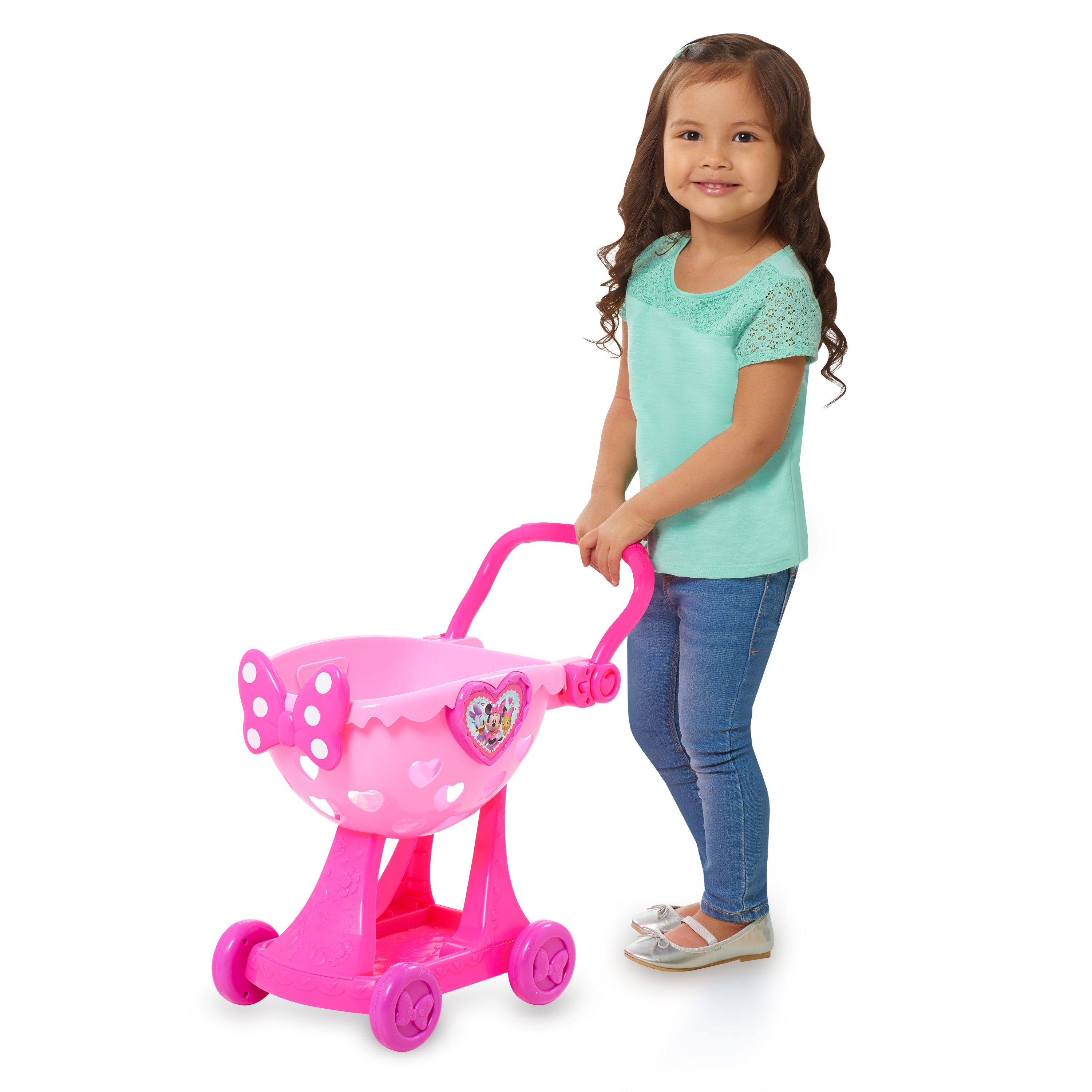 รถเข็นช๊อปปิ้งคาร์ทมินนี่ Minnie Happy Helpers Bowtique Shopping Cart Pink