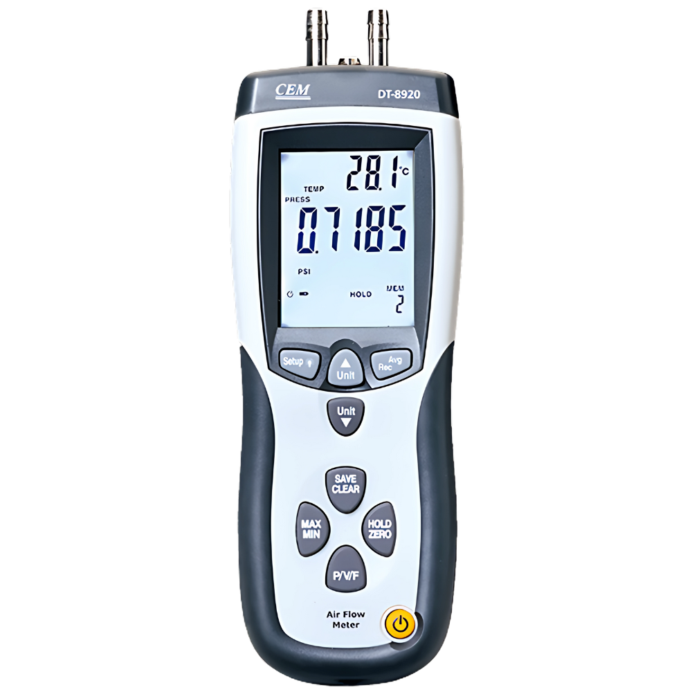 CEM รุ่น DT-8920เครื่องวัดความเร็วลมแบบดิจิตัล,Digital Thermo Anemometer,Meas.range:1～80m/s.