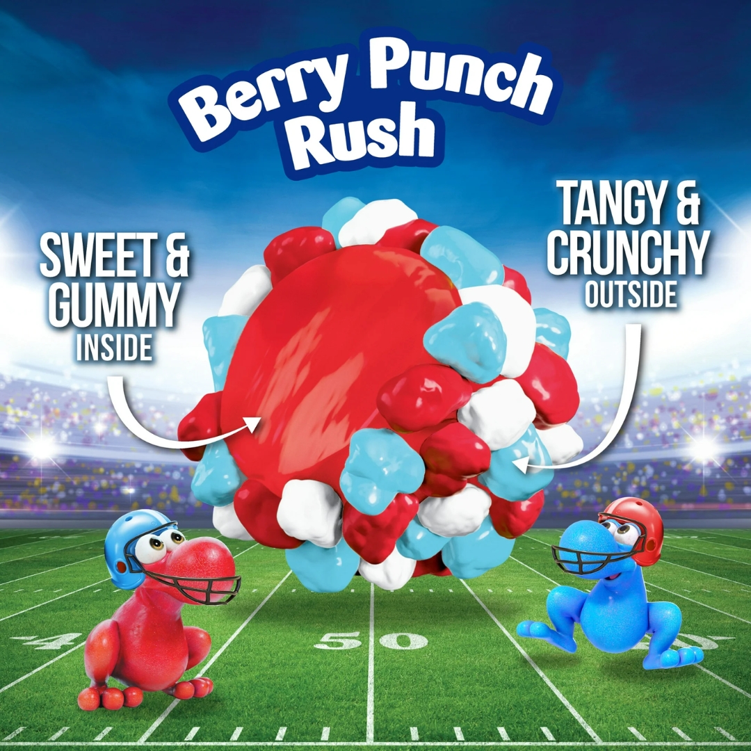 ข้า 🇺🇸 ✨ กัมมี่เคี้ยวสนุก🏈 NERDS Gummy Clusters Candy,Berry Punch Rush, Crunchy and Gummy, 3 oz 🫐 ราคา 99 บาท / ซอง มีค่าส่ง 60 บาท