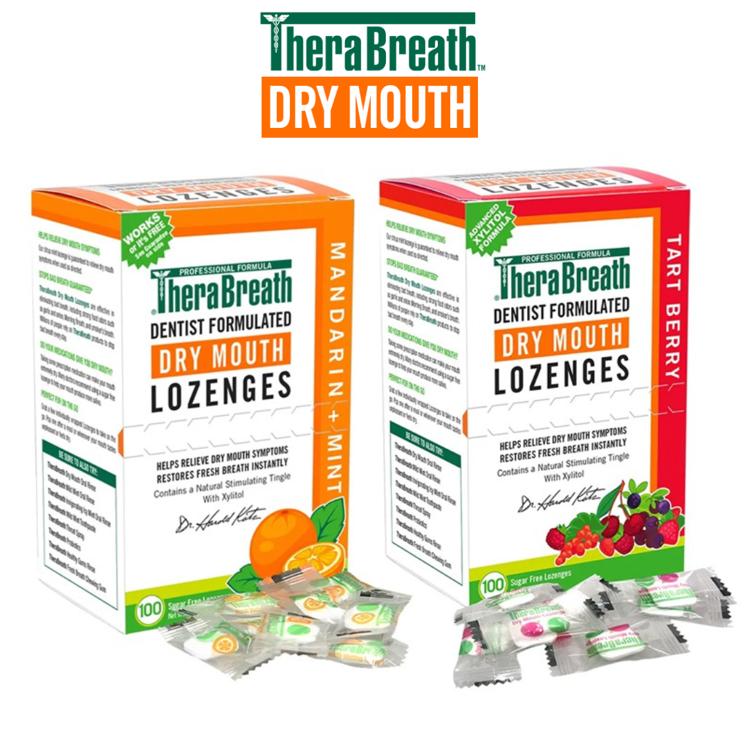 Neww ‼ นำเข้า 🇺🇸 🍬ลูกอมดับกลิ่น TheraBreath Dry Mouth Lozenges - ช่วยให้ลมหายใจสดชื่น ราคา 1 กล่อง 670 บาท