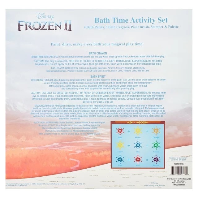 นำเข้า🇺🇸 เซ็ทกิจกรรมโฟรเซ่นFrozen II 12-Piece Bath Time Activity Set , ราคา 890 บาท