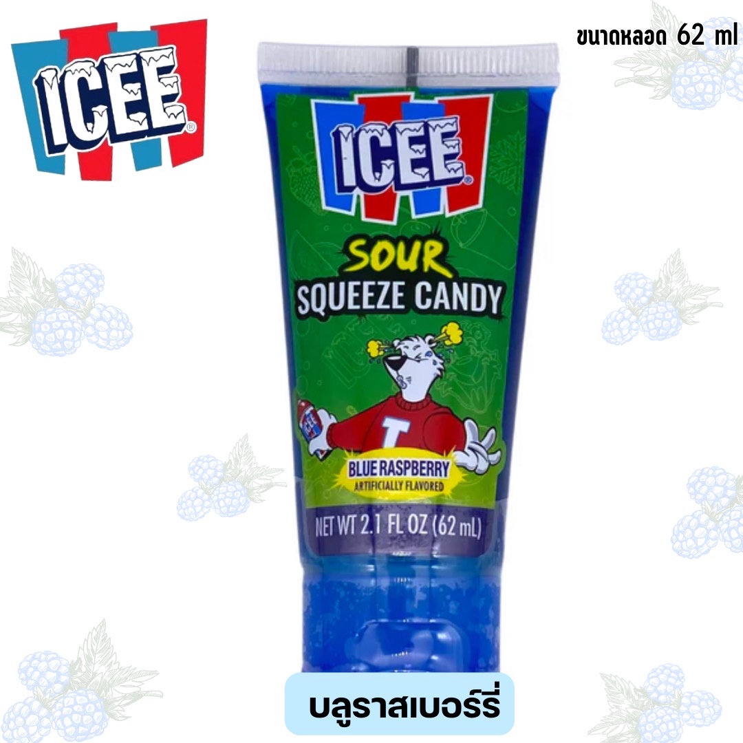 ของแท้🇺🇸📢 ขนมยอดฮิตจากอเมริกา ICEE Sour Squeeze Candy - ขนมเปรี้ยวหลอดบีบ 62 ml ราคา 220 บาท / หลอด