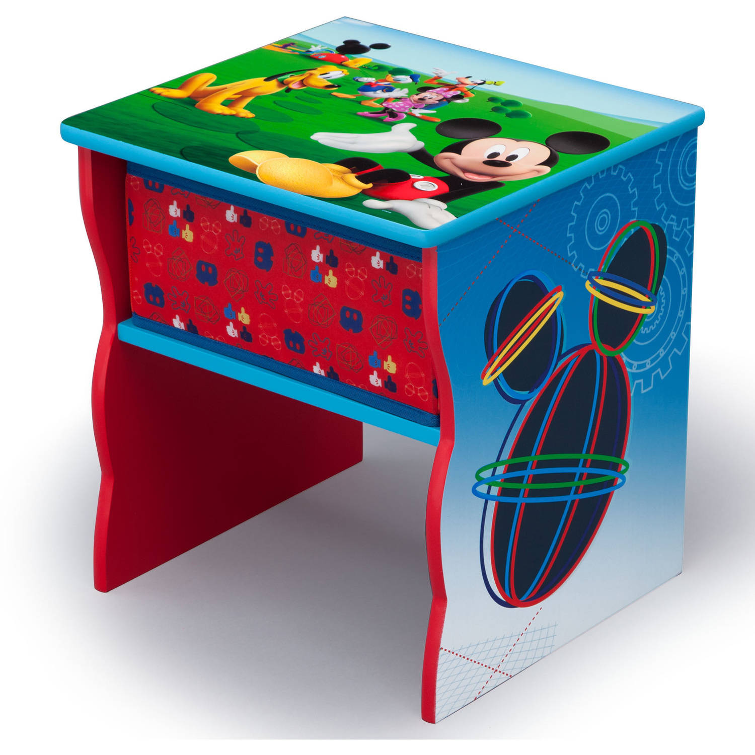 Disney Mickey Mouse Wood Side Table with Storage by Delta Children