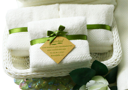 ผ้าขนหนูใยไผ่ผสมคอตตอน