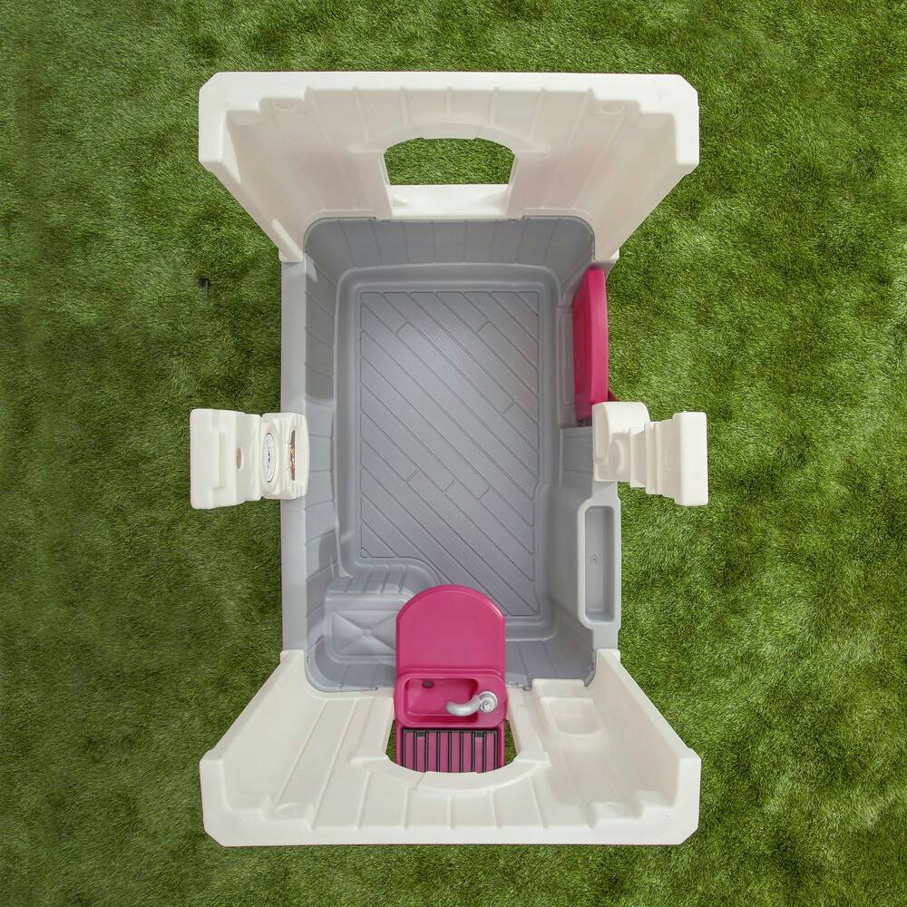บ้านเด็กเล่นหลังน้อยสีชมพู Step2 Neat and Tidy Pink Cottage Playhouse, for Toddlers - Pink