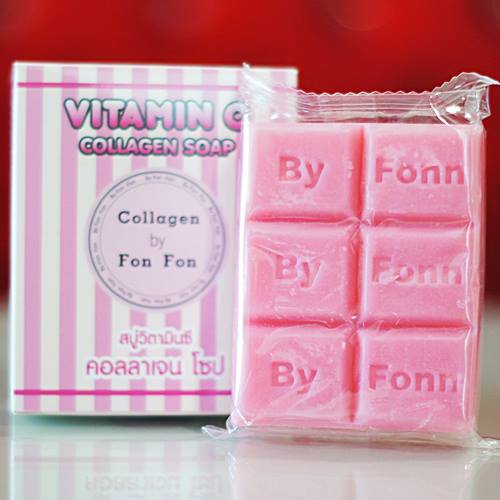 สบู่ฝนฝน วิตามินซี คอลลาเจน (Vitamin-C collagen soap By Fon Fon)