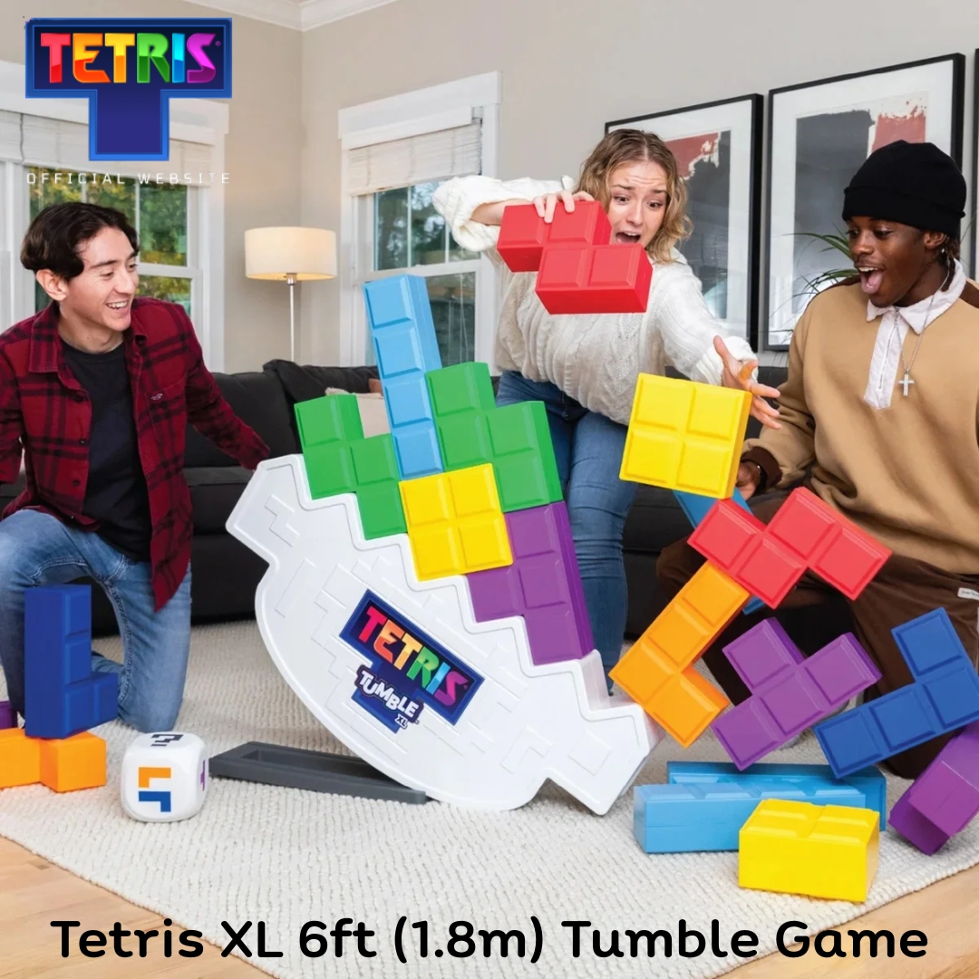 นำเข้า 🇺🇸 ✨Tetris ยักษ์ เกมสำหรับทุกคนในบ้าน🧱 Tetris XL Tumble Game ขนาด 6 ฟุต ราคา 7,590 บาท ค่าส่งเอกชน 350 บาท