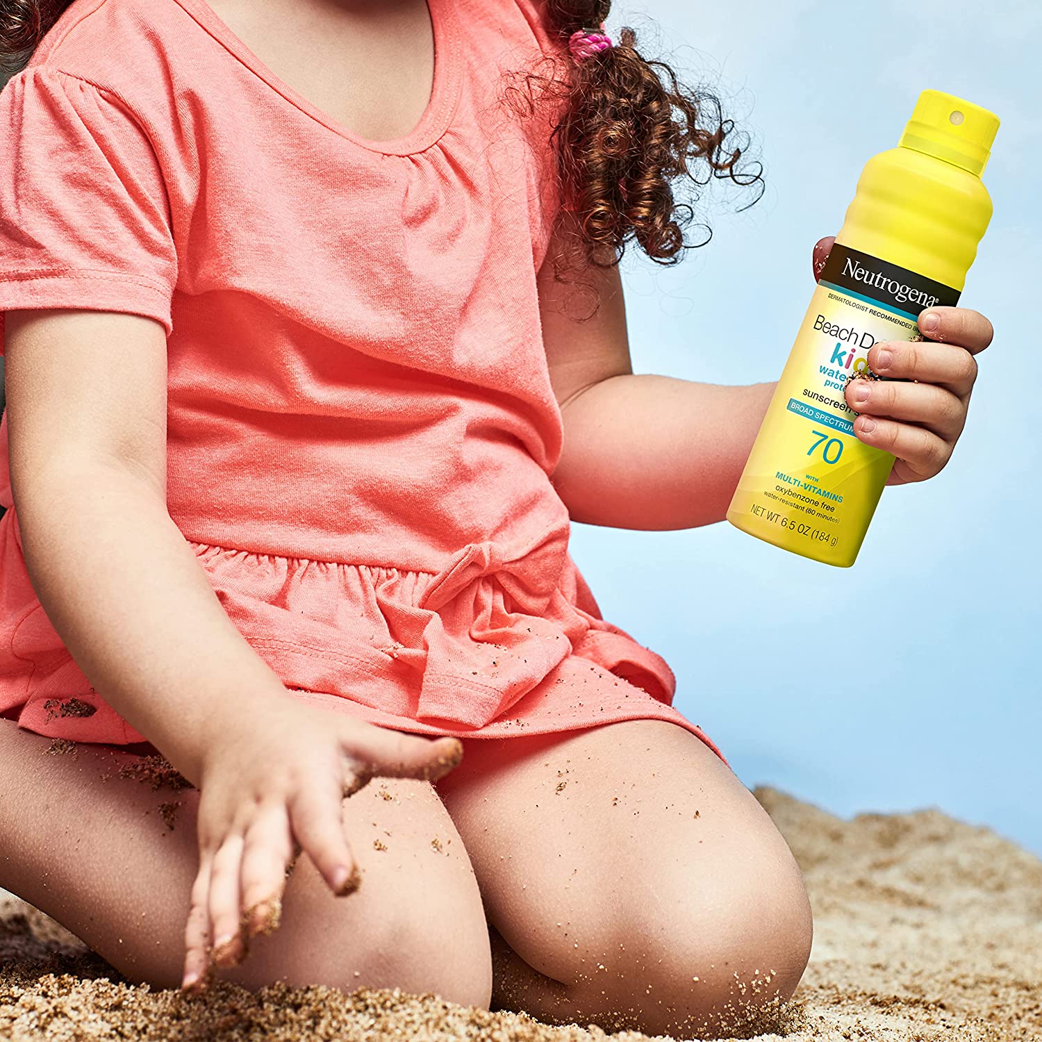NEW✨ สเปรย์กันแดดสำหรับเด็กNeutrogena Beach Defense Kids Sunscreen Spray SPF 70 + ราคา 790 บาท