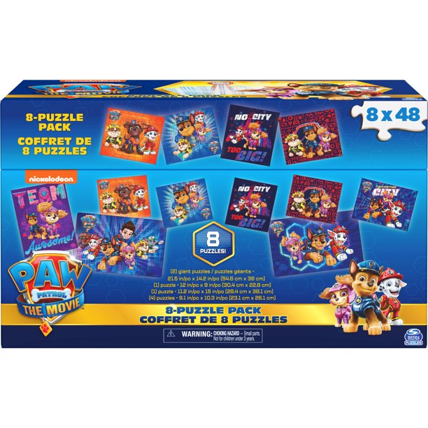 จิ๊กซอว์ Paw Patrol The Movie 8-Pack of Puzzles in Storage Tub ราคา 790 บาท