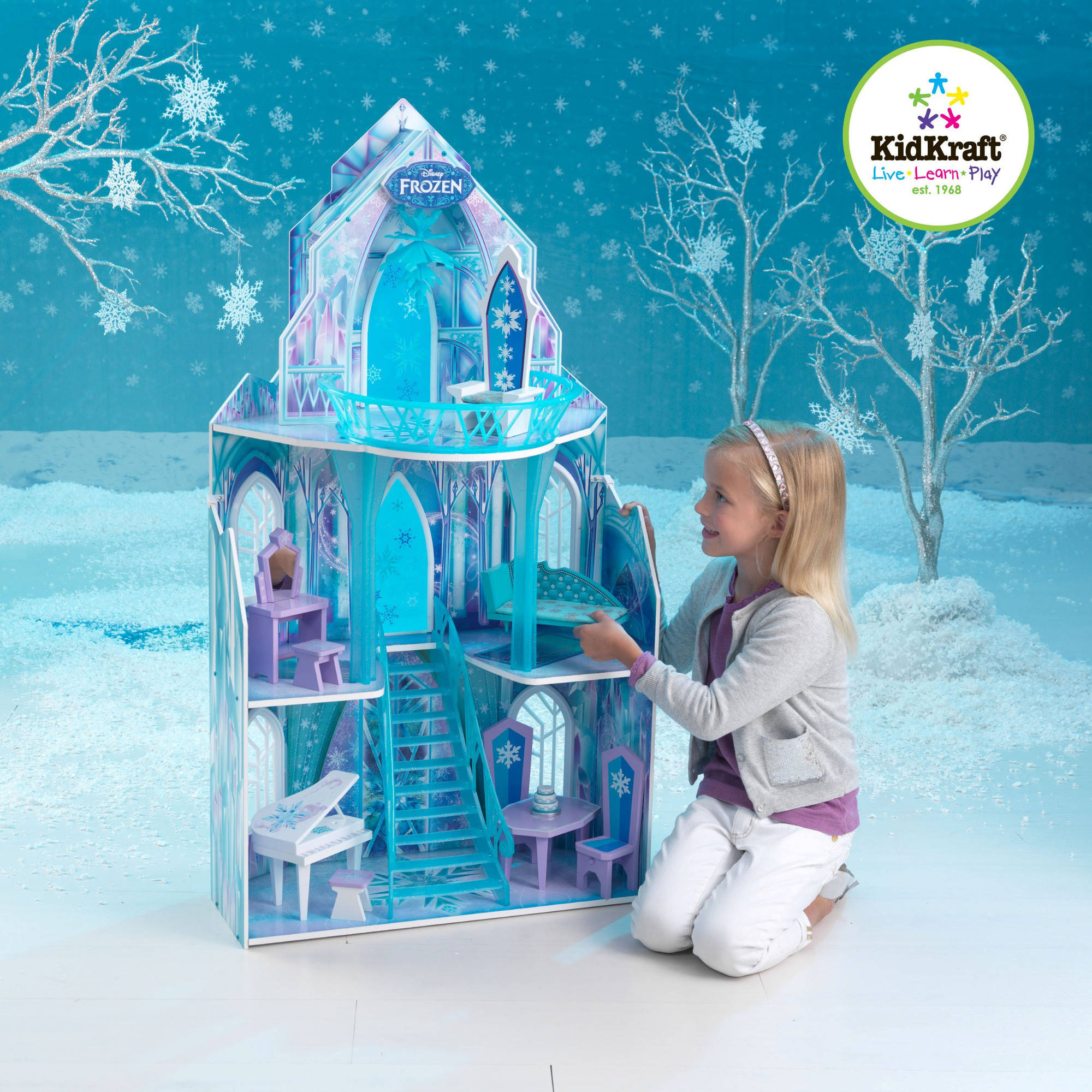 KidKraft Disney Frozen Ice Castle Dollhouse ปราสาทน้ำแข็งเจ้าหญิงเอลซ่า ขนาดใหญ่