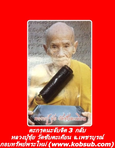 ตะกรุดนะจับจิต 3 กลับ หลวงปู่ขุ้ย วัดซับตะเคียน จ.เพชรบูรณ์