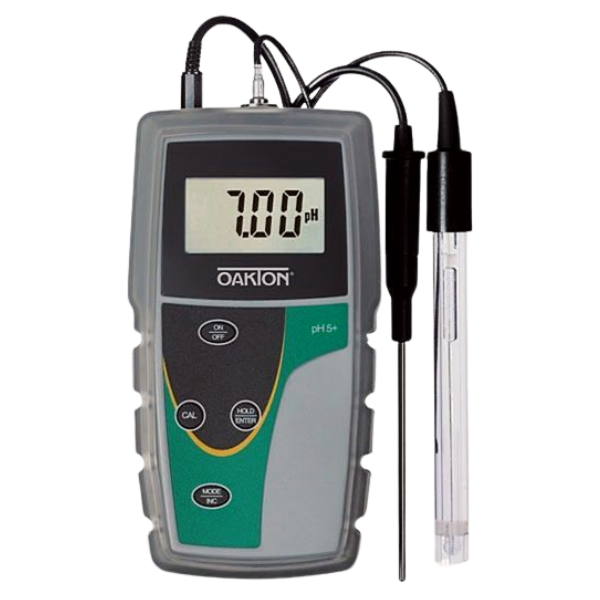 Oakton รุ่นWD-35613-44เครื่องวัดค่าความเป็นกรดด่างและโพรบใช้งานพร้อมผลสอบเทียบ,Handheld pH-6 Meter Kit with Case,Solutions,pH/ATC Probe,with NIST
