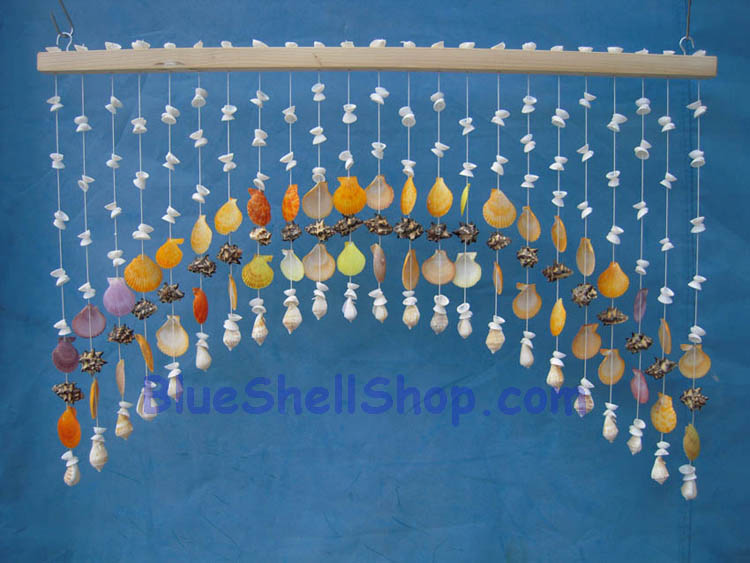 ม่านโค้งสั้นลายโค้งพระจันทร์เชลล์สี