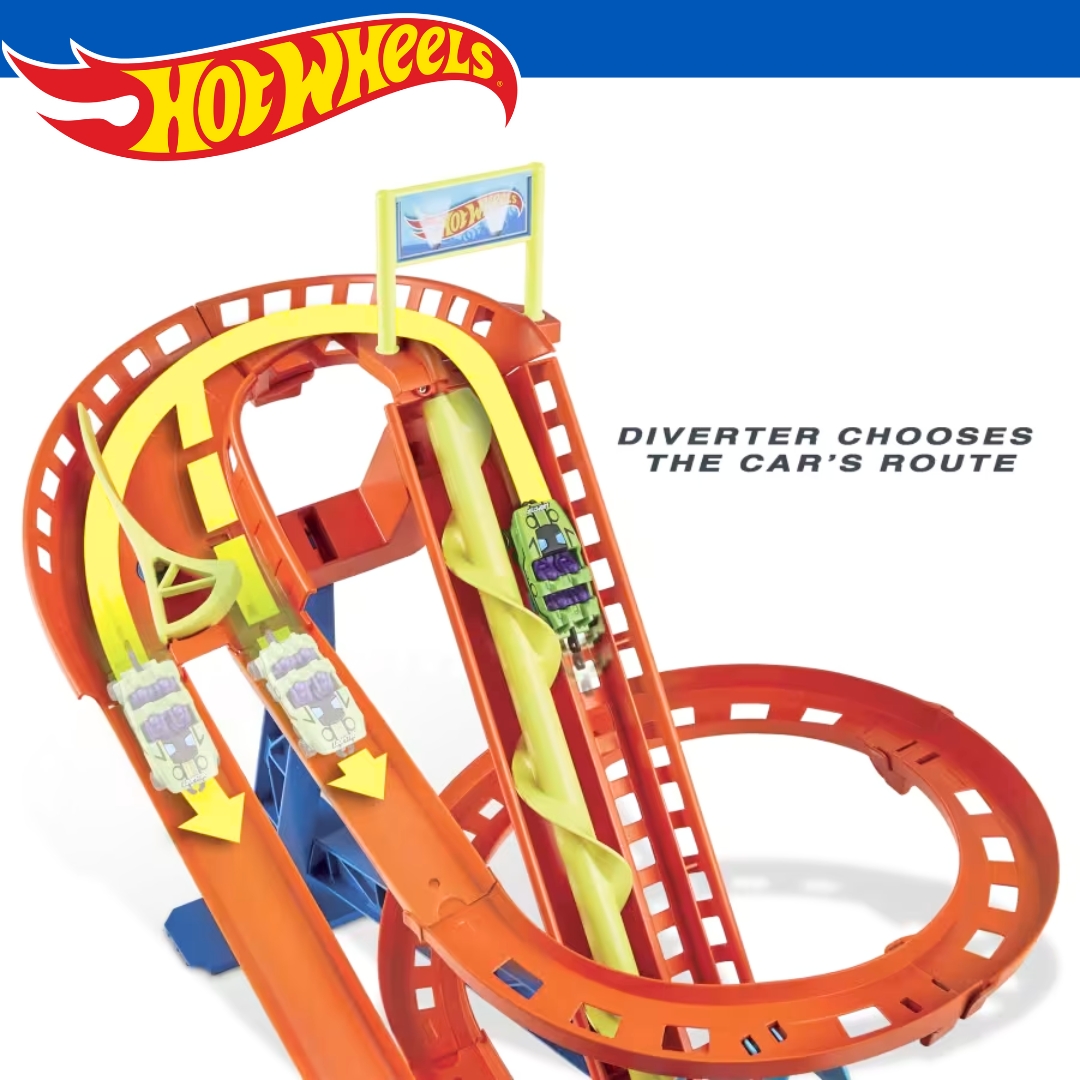 นำเข้า 🇺🇸 สุดยอดความมันส์แบบ Non-Stop! 🎢 Hot Wheels Roller Coaster Rally พาการแข่งรถไปสู่ความตื่นเต้นสุดขีด