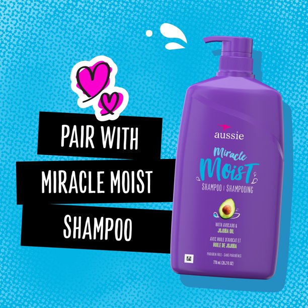 ครีมนวน Aussie Miracle Moist Conditioner with Avocado, Paraben Free, 26.2 oz ราคา 590 - บาท
