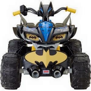รถแบตเตอรี่เด็ก Fisher-Price Power Wheels DC Super Friends 12-Volt Battery-Powered Kawasaki Batman ATV