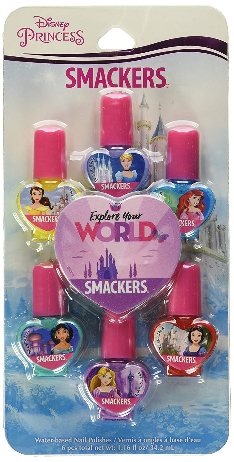 Lip Smacker Disney Nail Collection, น้ำยาทาเล็บเจ้าหญิง, ชุดน้ำยาทาเล็บ 6 ชิ้น ราคา 350 บาท