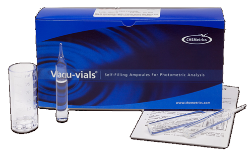 CHEMets รหัสสินค้าK-6701ชุดทดสอบคุณภาพน้ำค่าโมลิบเดต,Mo Molybdate Visual Kit,Meas.range:0～7ppm