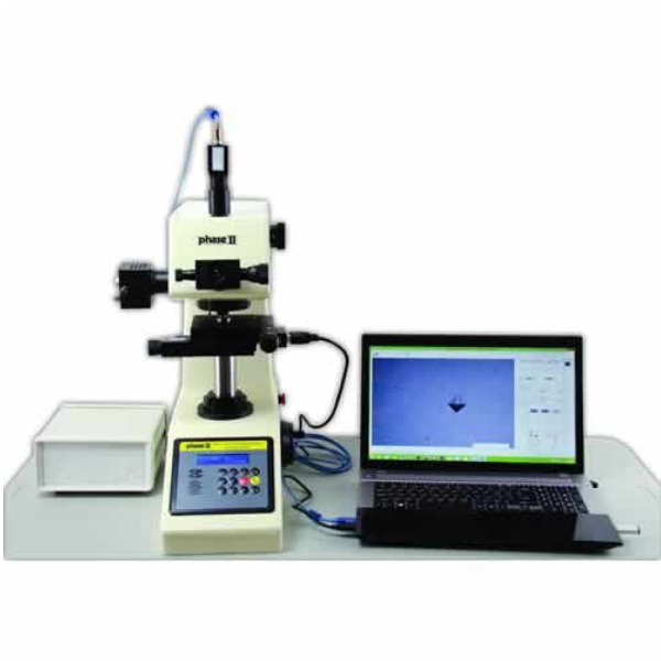 Phase-II รุ่น900-391Aเครื่องวัดความแข็งชนิดตั้งโต๊ะแบบไมโครวิกเกอร์,Micro Vickers Hardness Tester with Manual Turret And Man. Software