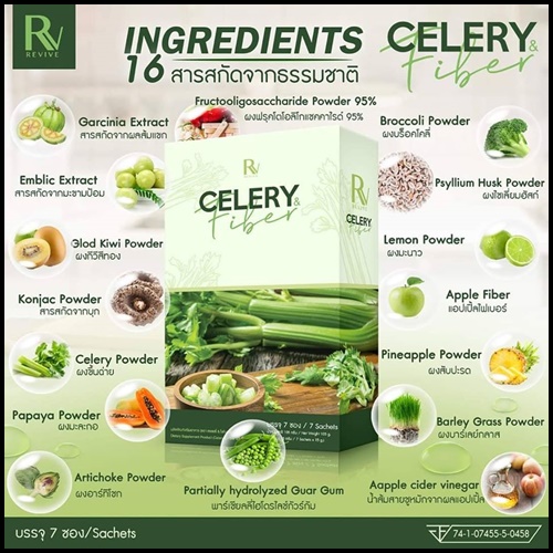 Celery Fiber Detox เซเลอรี่ ไฟเบอร์ ดีท็อกซ์