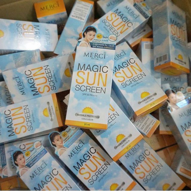 กันแดด เมอร์ซี่ เมจิก ซันสกรีน SPF50 PA+++ (MERCI MAGIC SUNSCREEN)
