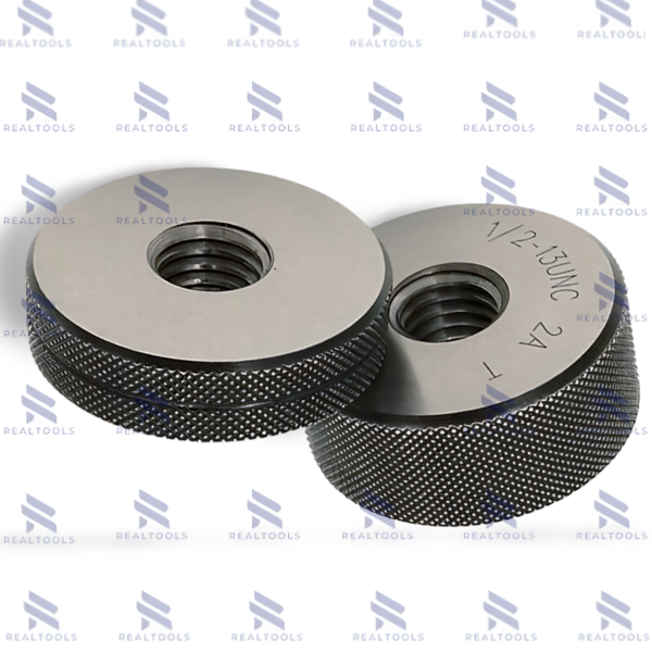 1″-8UNC-2Aเกจวัดเกลียวนิ้วสำหรับวัดเกลียวนอก,Thread Ring Gauge,Class-2A,Go-NoGo set
