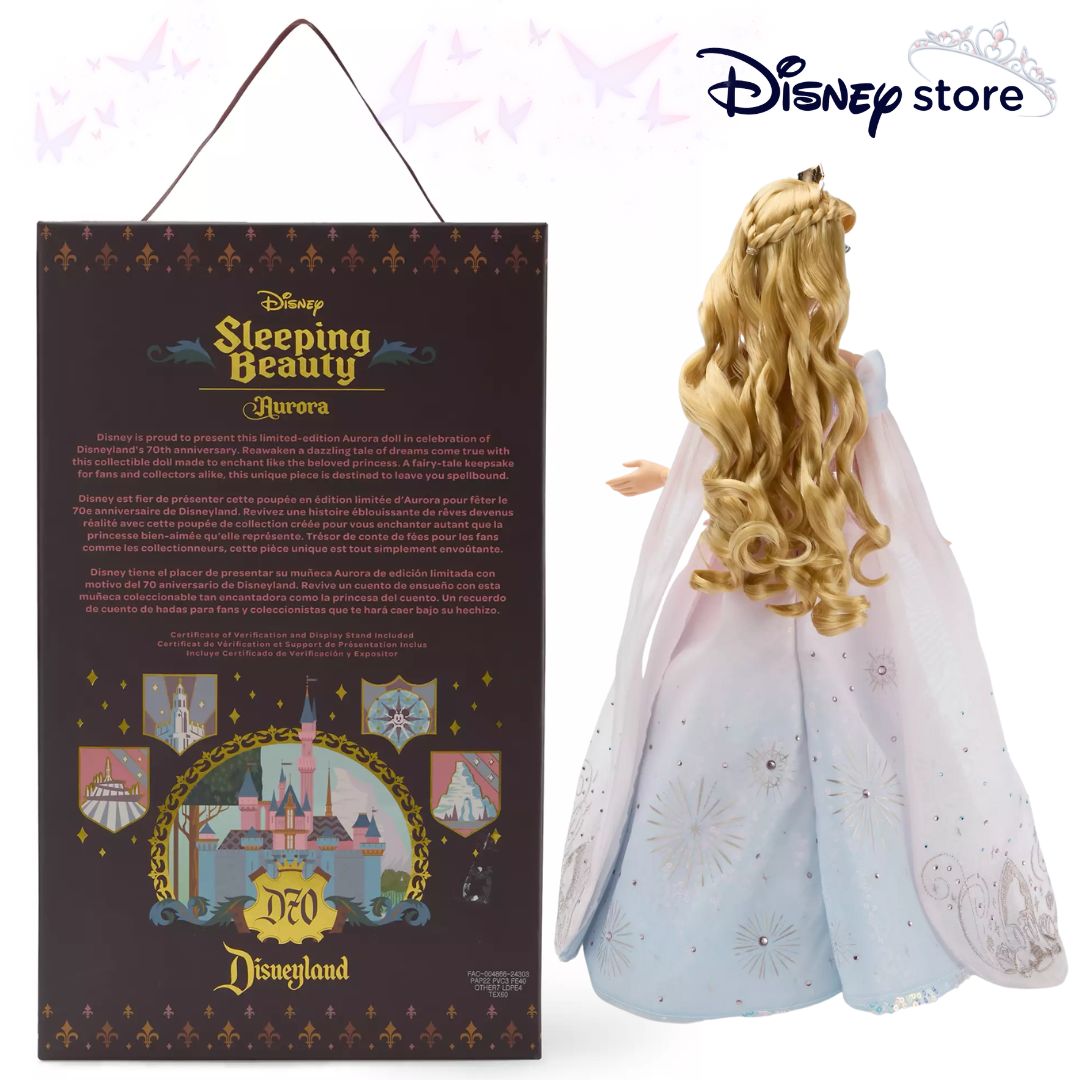 นำเข้า US ตุ๊กตา Aurora Limited Edition Doll – Sleeping Beauty – Disneyland 70th – เจ้าหญิงนิทรา – ดิสนีย์แลนด์ ครบรอบ 70 ปี – 16 นิ้ว ราคา 7,500 บาท
