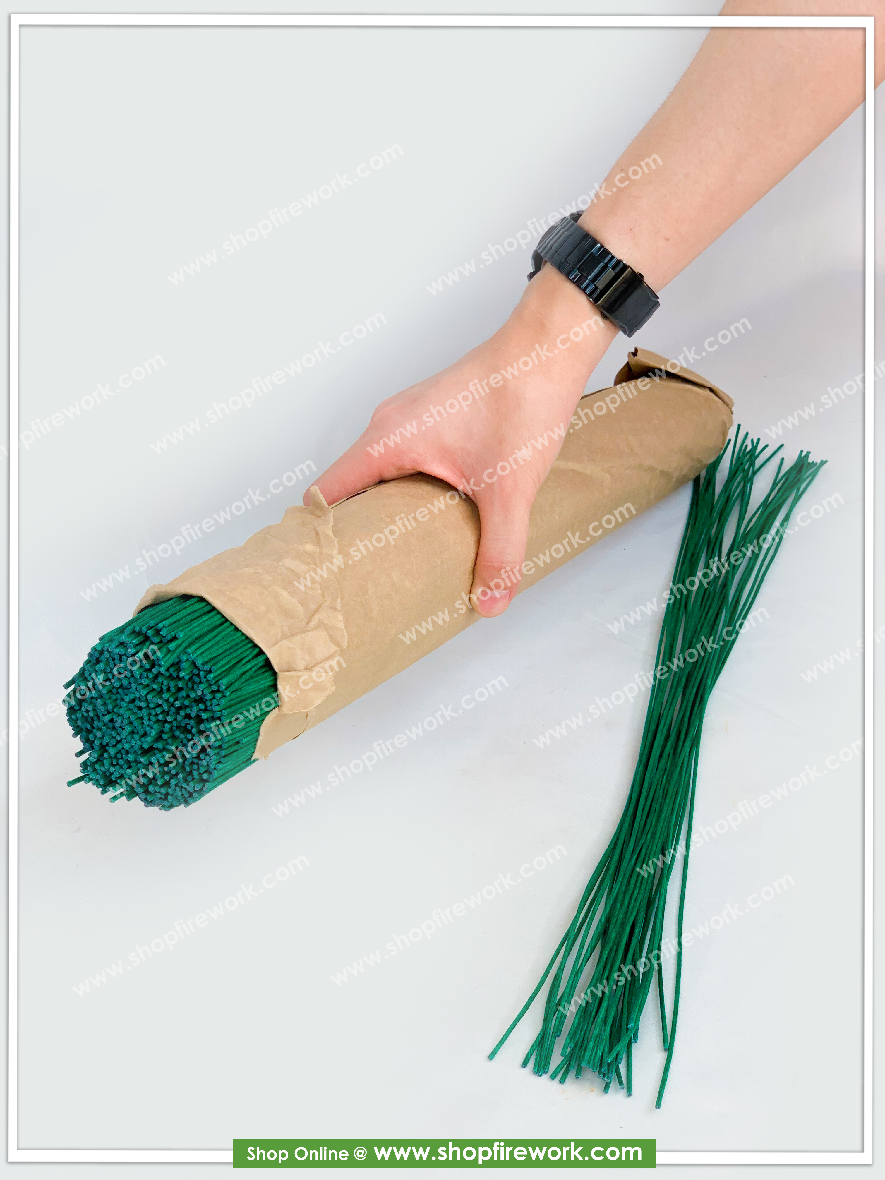 500 strands of green slates