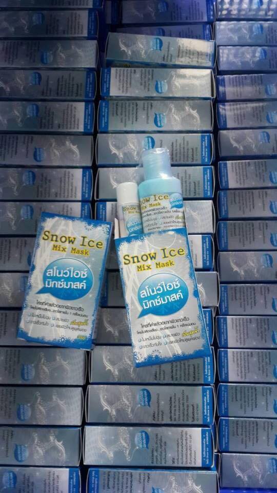 พอกขาว Snow ice mix mask