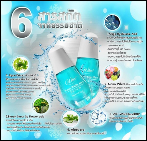เซรั่มนาโนวิส Wise Nano White Hya Serum