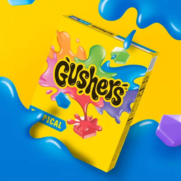 นำเข้า🇺🇸 ขนมรสผลไม้ Gushers Strawberry Splash and Tropical fruit flavored snacks, 6 ct ราคา 250 บาท
