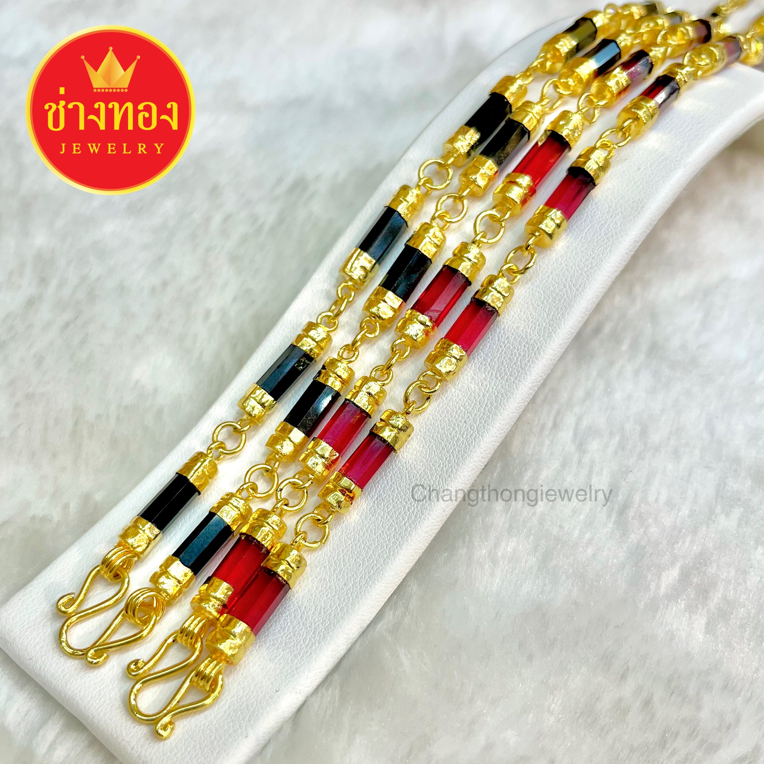 สร้อยคอนิล สร้อยคอโกเมน น้ำหนัก 5 บาท ยาว 24 นิ้ว