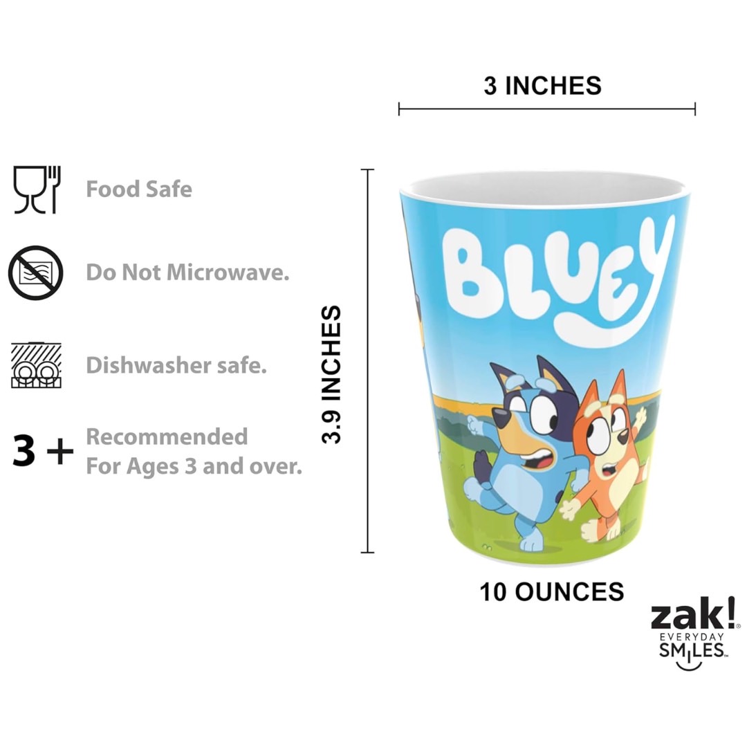 นำเข้า 🇺🇸 🌈เปลี่ยนทุกมื้อให้สดใสไปกับเซ็ตจาน Bluey 🍽️✨ เซ็ตของใช้เด็ก 6 ชิ้น จาก Zak Designs – ปลอดภัย แข็งแรง ใช้ได้จริงทุกวัน ราคา 1,990 บาท