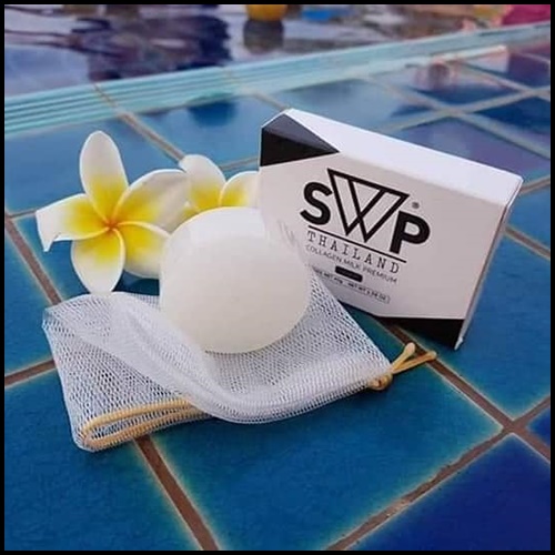สบู่น้ำนม เอสดับบลิวพี SWP COLLAGEN MILK PREMIUM SOAP