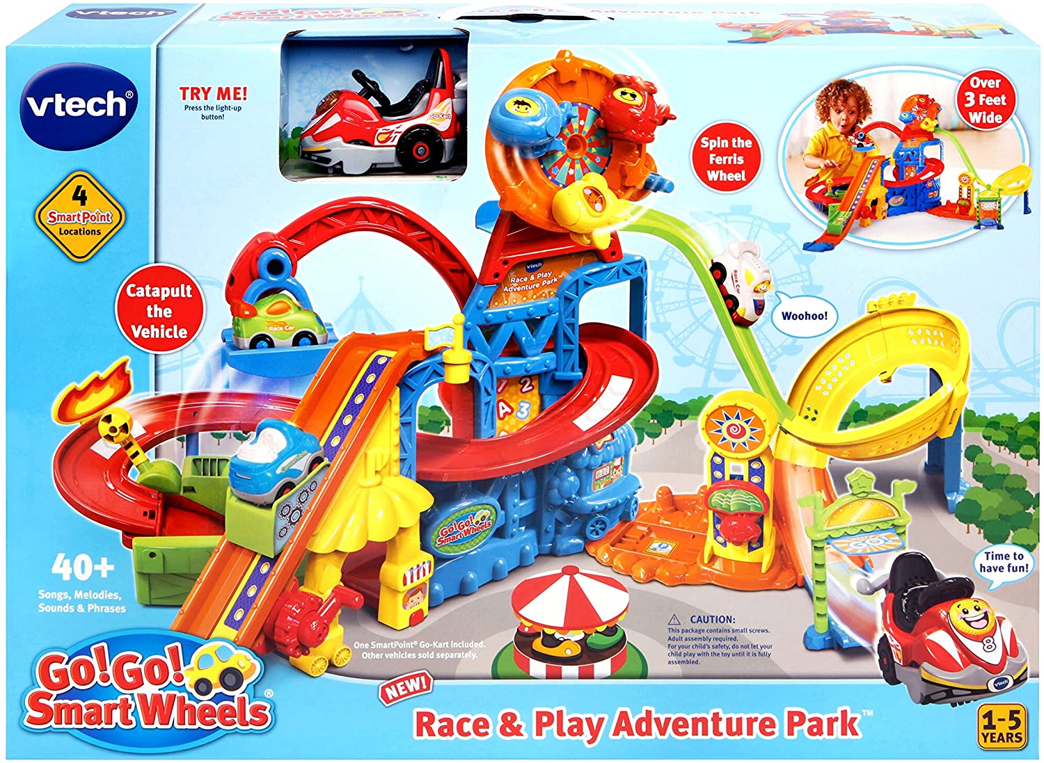 ￼ลิขสิทธิ์แท้ นำเข้า🇺🇸 Vtech Go Go ! Smart Wheels Race & Play Adventure Park ราคา 2,990 บาท