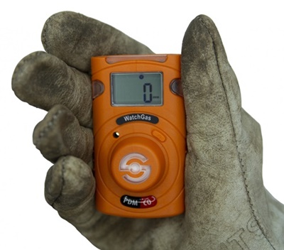 WatchGas PDM Disposable Single Gas Detector - O2, CO, H2S, SO2, NH3, H2 or NO2