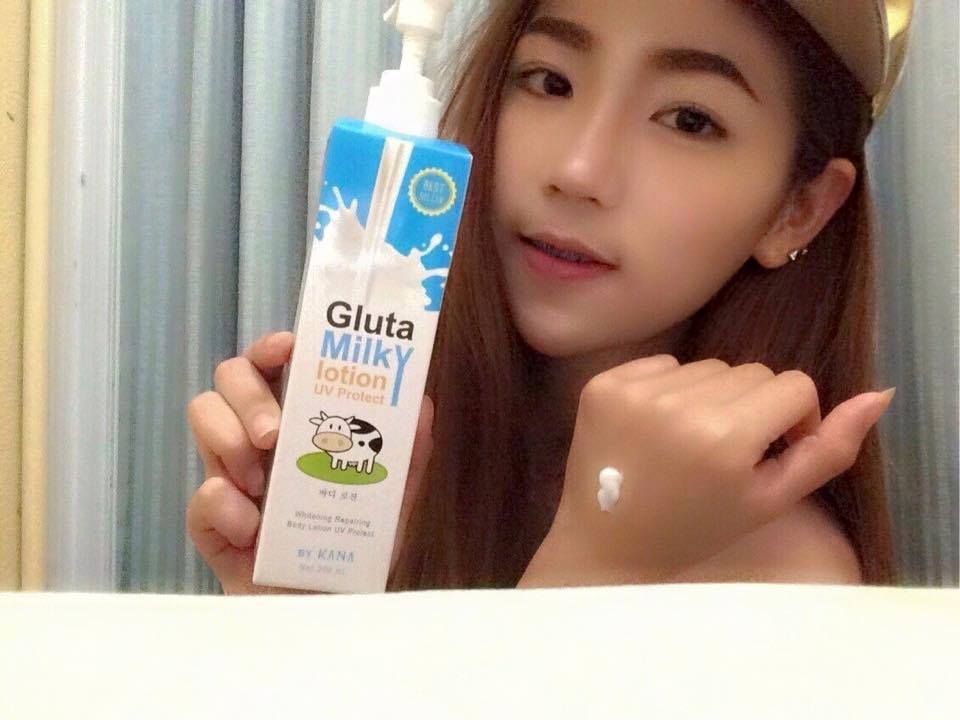 รีวิว&ขาย โลชั่นกลูต้านมสด(Gluta Milky Lotion By Kana)