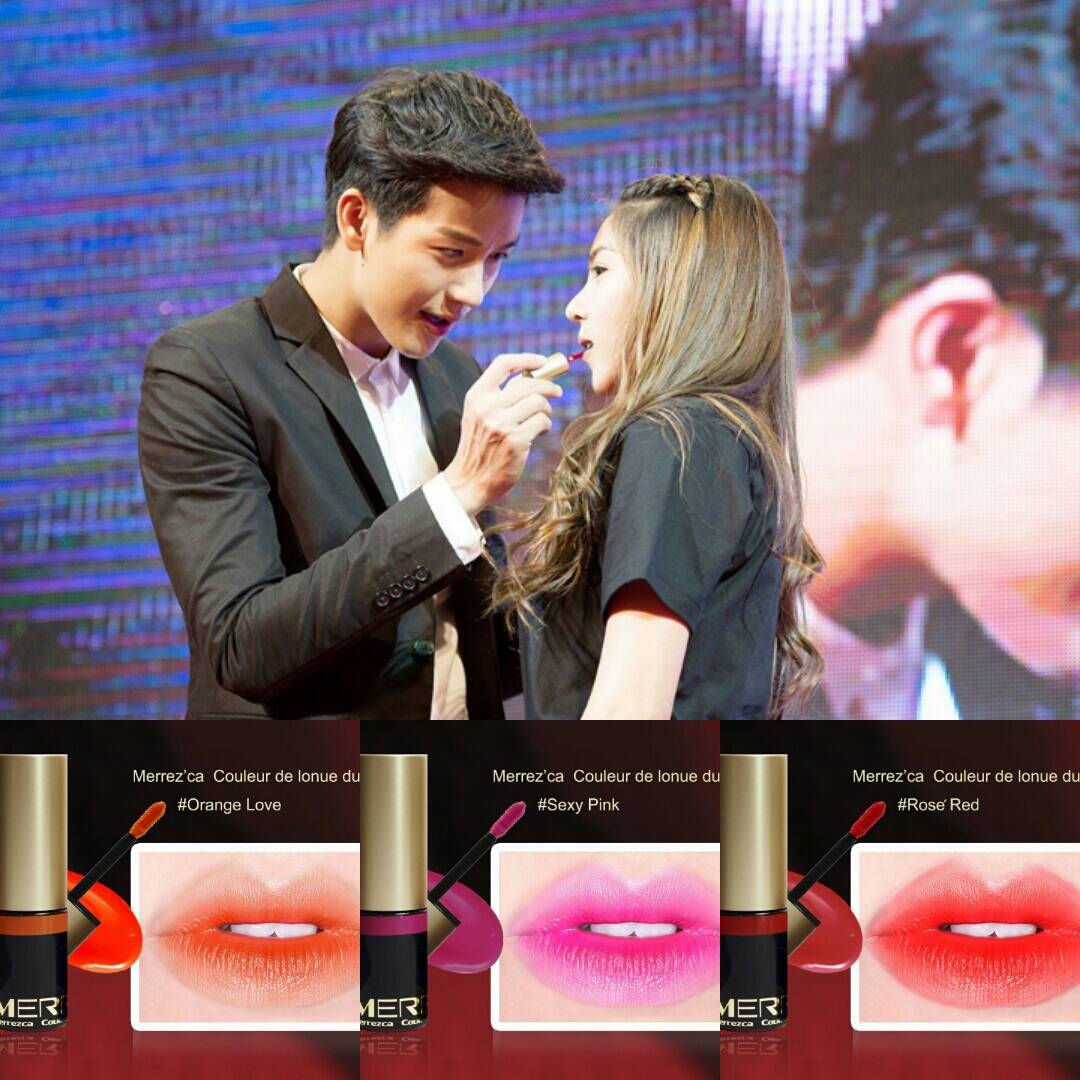 เมอร์เรซกาทิ้น สูตรน้ำ กันน้ำ กันเหงื่อ (MERREZ'CA Couleur de Lonue Dure'e Tints)