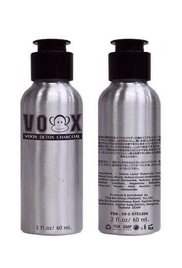 Voox Detox Charcoal วอกดีท๊อกซ์ชาร์โคล ผงถ่านวอก ล้างหน้า