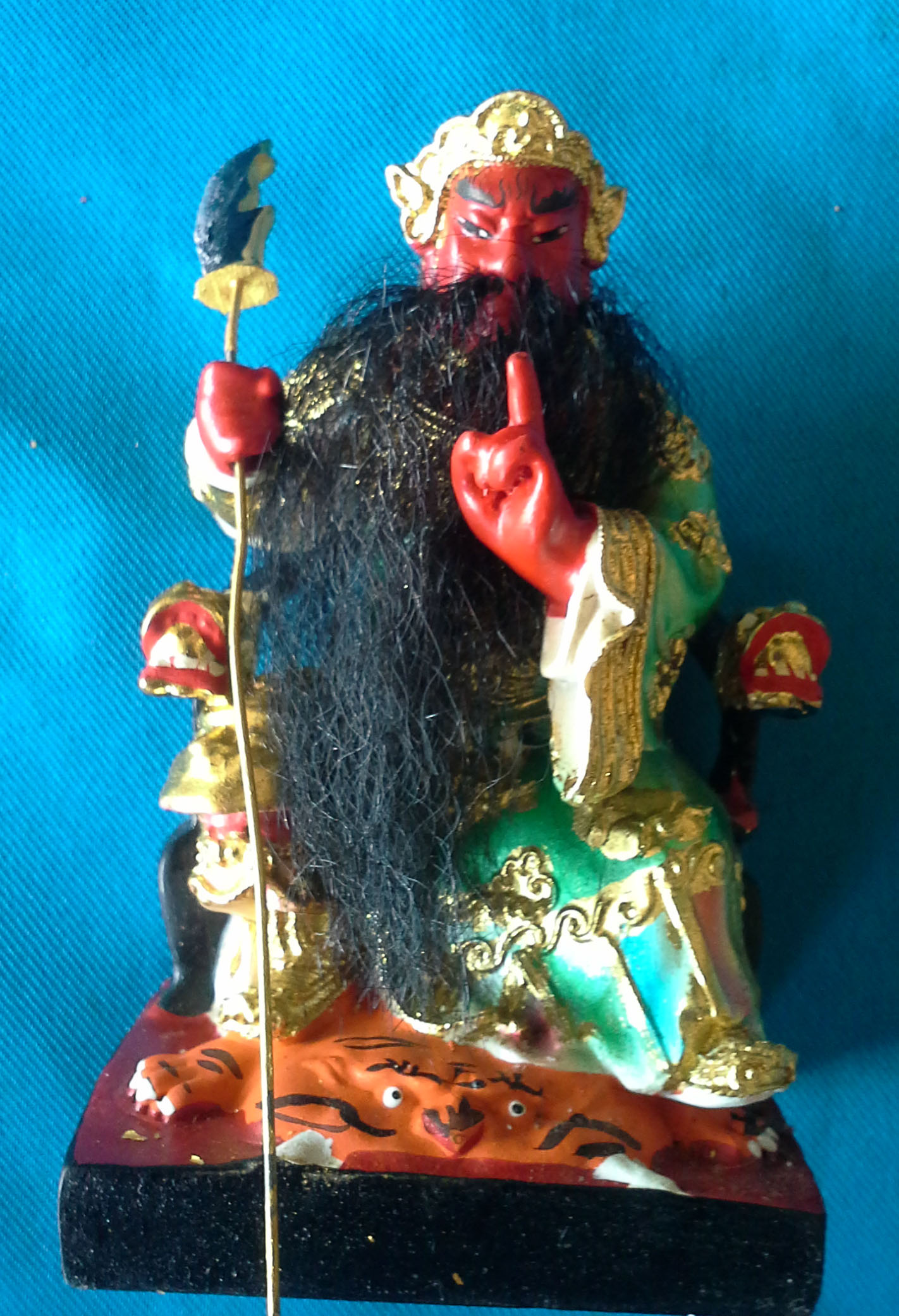 องค์เทพเจ้ากวนอูนั่งเสือ ส่งฟรี