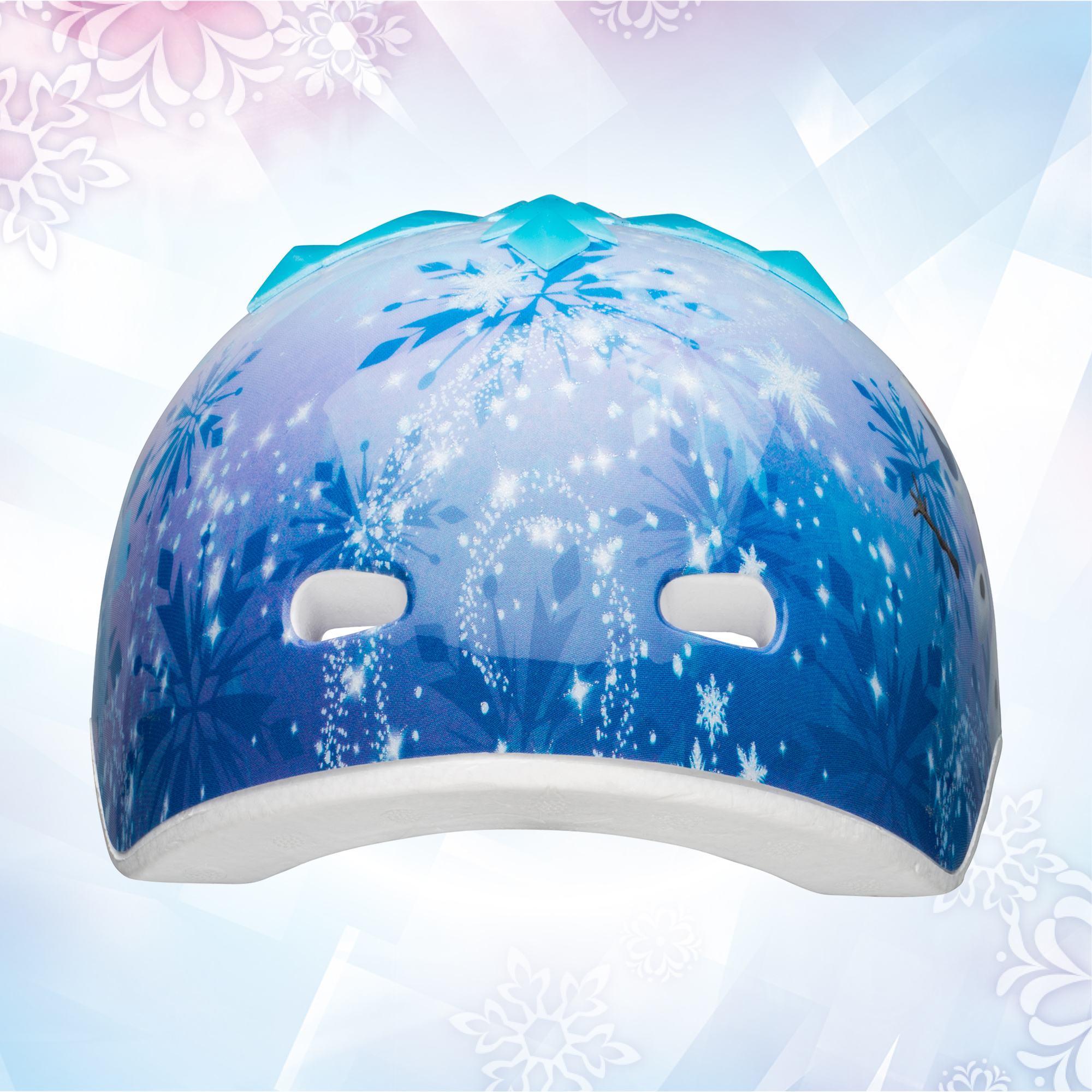 ชุดหมวกกันน็อค 3 มิติ พร้อมถุงมือและสนับเข่า ลาย Disney Frozen 2 3D Snowflakes Multisport Helmet Child 5+ (50-52 cm)