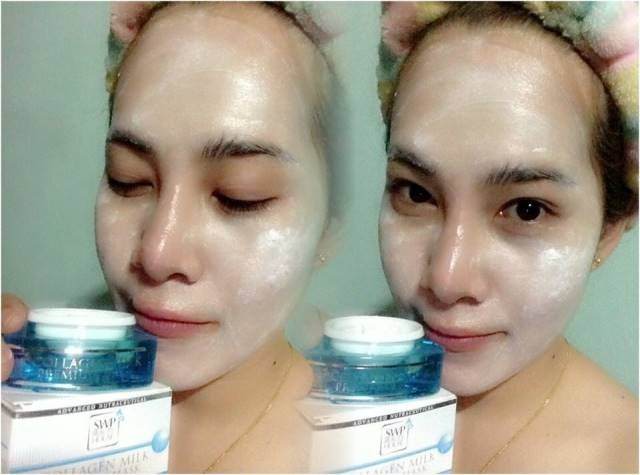 SWP Collagen Milk Premium Mask ครีมมาร์คหน้าขาวใส