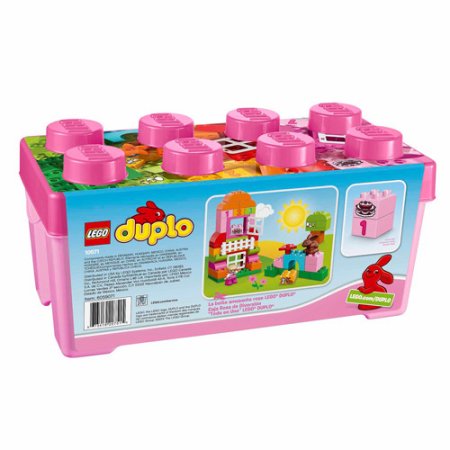 ชุดตัวต่อเลโก้ ดูโปร ยอดฮิต LEGO DUPLO All-in-One-Pink-Box-of-Fun Building Set
